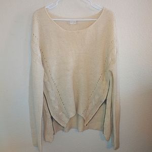 Altar'd State sweater side zippers Chunky Knit MD